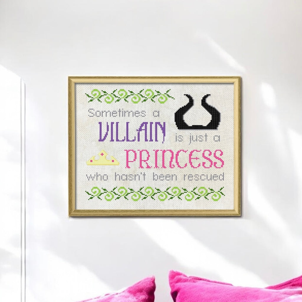 Princesses and Villains Cross Stitch Kit