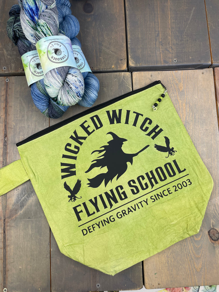 Wicked Witch Flying School Extra Large Project Bag