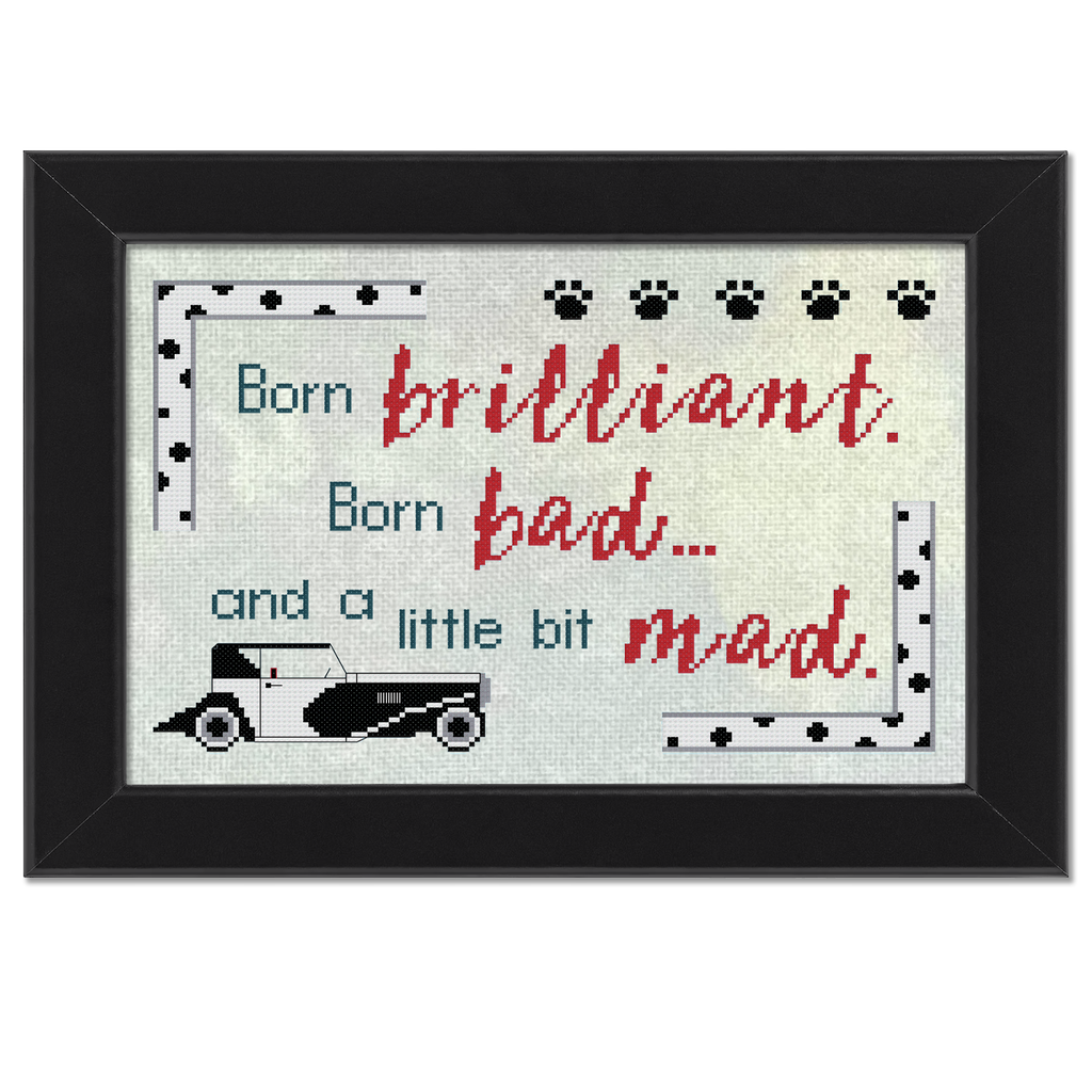 A Little Bit Mad Cross Stitch Pattern